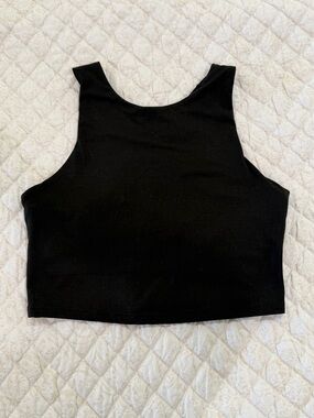 Kyodan Black Cropped Athletic Tank
